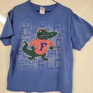 Vintage Y2K Florida Gators NCAA Graphic Tee Big face mascot, Large
